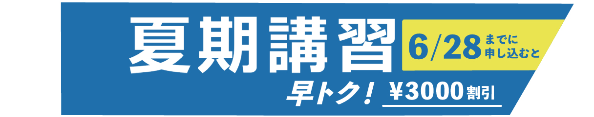 ゼミの夏期講習バナー